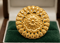 18 kt Solar Radiance Mandala Ring