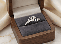 925 Sterling Silver Interlocking Infinity Ring