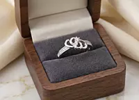 925 Sterling Silver Interlocking Infinity Ring
