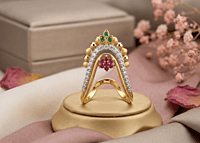 18 kt Gold Royal Blossom Vanki Ring