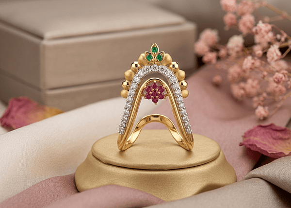 18 kt Gold Royal Blossom Vanki Ring