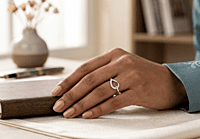 925 Silver Radiant Teardrop Bypass Ring