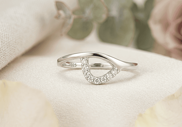 925 Silver Radiant Wave Open-Loop Ring