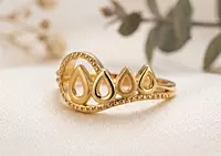 18 kt Gold Gilded Dewdrop Symphony Ring