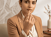 18 kt Gold Gilded Dewdrop Symphony Ring