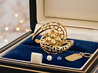 18 kt Gold Sculptural Lattice Ring