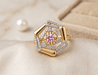 18 kt Gold Cherry Blossom Ring