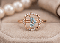18 kt Rose Gold Celestial Serenity Ring