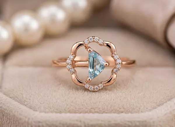 18 kt Rose Gold Celestial Serenity Ring