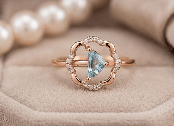 18 kt Rose Gold Celestial Serenity Ring