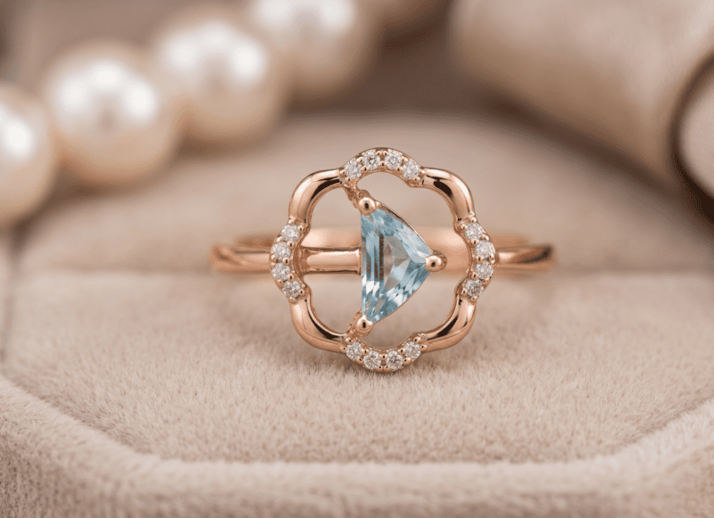 18 kt Rose Gold Celestial Serenity Ring