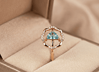 18 kt Rose Gold Celestial Serenity Ring