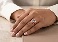 18 kt Rose Gold Celestial Serenity Ring
