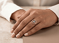 18 kt Rose Gold Celestial Serenity Ring