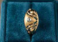 18 kt Gold Dual-Tone Modern Zenith Ring