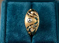 18 kt Gold Dual-Tone Modern Zenith Ring