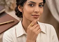 18 kt Gold Radiant Balance Ring
