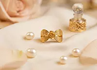 18 kt Gold Belle Rose Bow Floral Ring