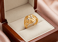 18 kt Gold Aria Bloom Dual-Tone Ring