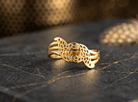 18 kt Gold Ethereal Wing Bypass Ring