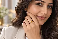 18 kt Gold Blossom Bypass Ring