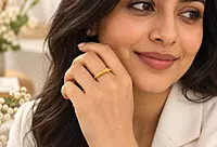 18 kt Gold Sculptural Tapered Ring
