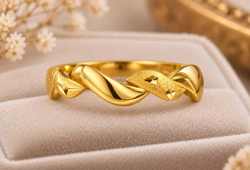 18 kt Gold Lumina Ribbon Ring