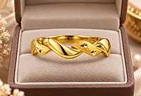 18 kt Gold Lumina Ribbon Ring