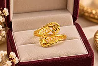 18 kt Gold Royal Plume Ring