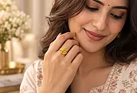 18 kt Gold Royal Plume Ring