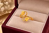 18 kt Gold Flora Twist Ring
