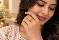 18 kt Gold Flora Twist Ring