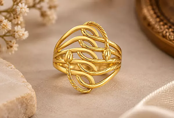 18 kt Gold Liana Weave Ring