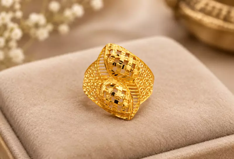18 kt Gold Noor Lattice Ring