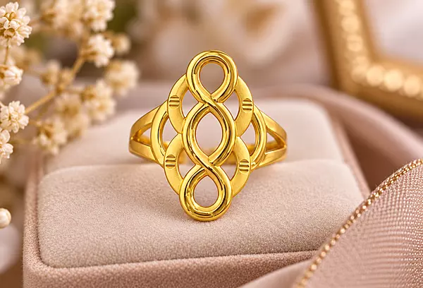 18 kt Gold Ethereal Loop Ring