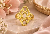 18 kt Gold Ethereal Loop Ring