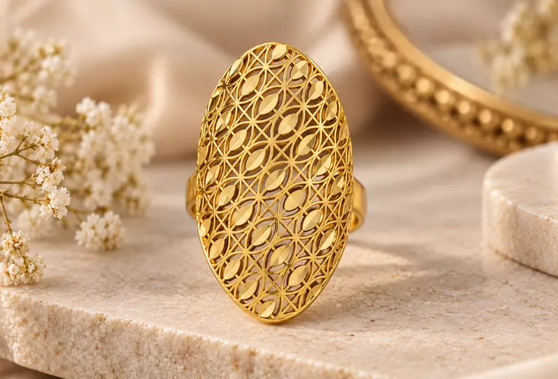 18 kt Gold Aurelia Filigree Ring