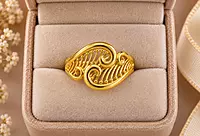 18 kt Gold Aurelia Wave Ring
