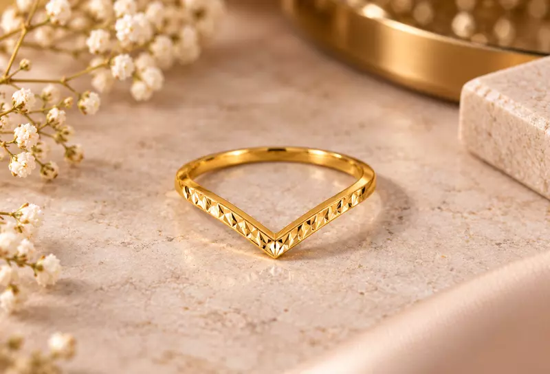 18 kt Gold Nova Contour Ring