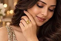 18 kt Gold Hourglass Bow Ring