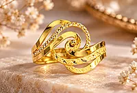 18 kt Gold Orbital Brilliance Ring