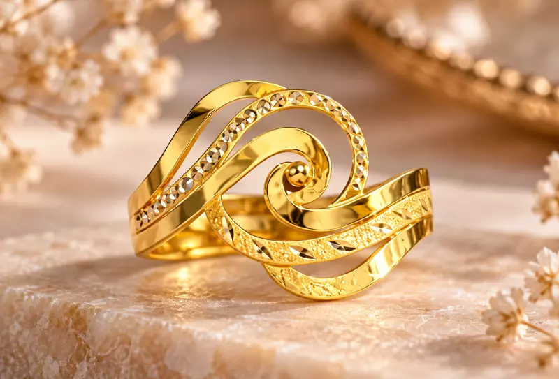 18 kt Gold Orbital Brilliance Ring