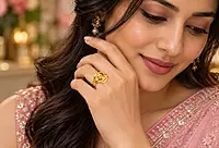 18 kt Gold Orbital Brilliance Ring