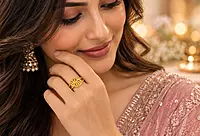18 kt Gold Ethereal Halo Ring
