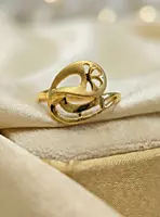 18 kt gold sprial ring