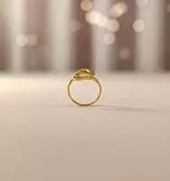 18 kt gold sprial ring