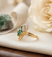 18 kt Gold Verdant Vortex Ring For Her