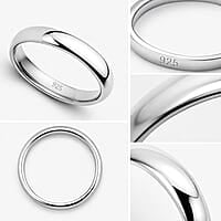 Sterling Silver Personalized Ring/Mothiram for Men and Women(Adjustable)
