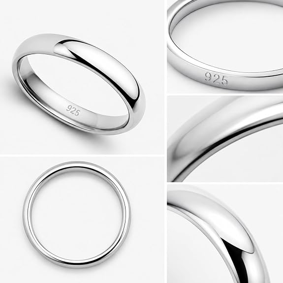 Sterling Silver Plain Ring/Mothiram(13.0)
