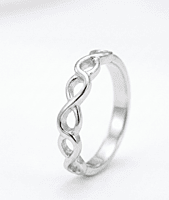 925 silver infinities ring
